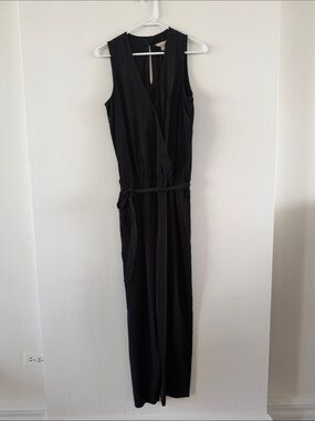 Banana Republic Factory Black Sleeveless Jumpsuit
